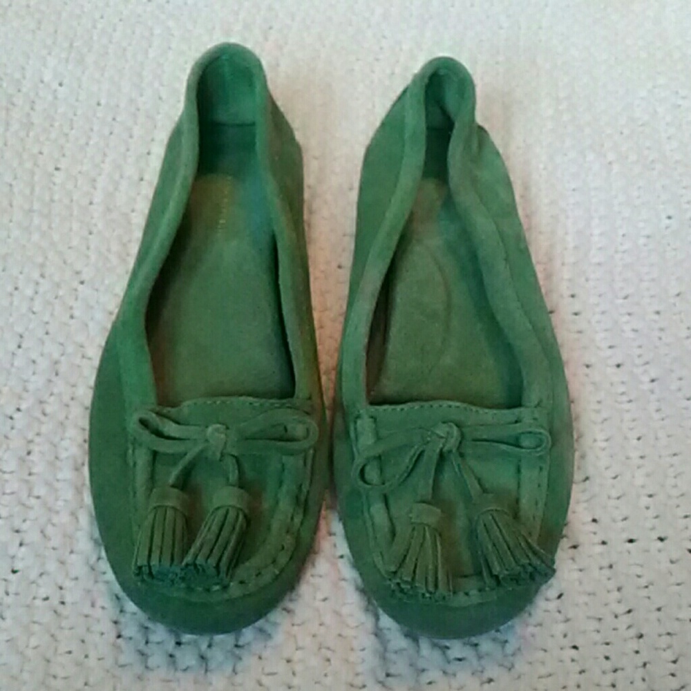 Banana republic green loafers